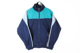 Vintage Adidas Track Jacket Medium blue 90's sportswear windbreaker