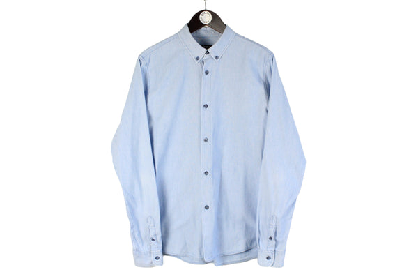 A.P.C. Shirt Small light blue classic casual minimalistic apc button up oxford shirt