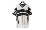 Vintage Adidas T-Shirt Medium size men's sport jersey black white 3 strips brand short sleeve tee authentic athletic top retro USA