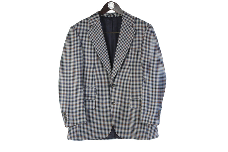 Vintage Burberrys Blazer 46 classic suit 2 buttons 90s retro style jacket