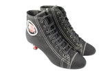 Miu Miu Heels Boots Women's EUR 39.5 black canvas luxury classic Club shoes