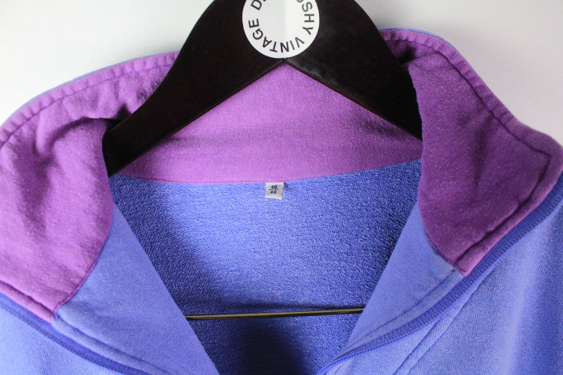 Vintage Sweatshirt Half Zip Small