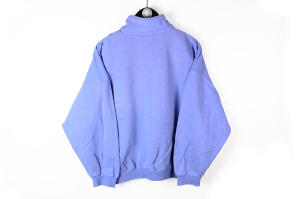 Vintage Sweatshirt Half Zip Small