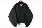 Vintage Schott Fly Bomber XLarge black USA classic jacket 