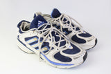 Vintage Adidas Ozweego Sneakers white blue 90's sport style running shoes retro trainers