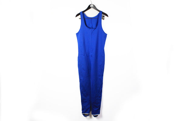 Vintage Adidas Sport Overall Suit Large blue sleeveless tracksuit wrestlers outfit wrestling leotard vintage adidas