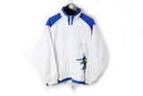 Vintage Adidas Tennis Tracksuit (Jacket + Pants + T-Shirt) Women's D38 white floral pattern 90's retro rare windbreaker