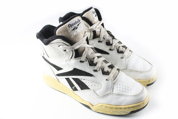 Vintage Reebok High Top Sneakers US 8.5 basketball white retro 90s sport style shoes trainers sport NBA USA wear