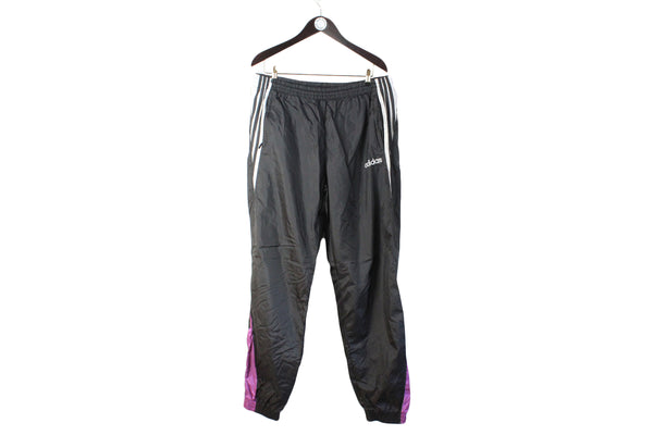 Vintage Adidas Track Pants XXLarge size men's retro sport wear authentic athletic 3 strips brand 90's style 