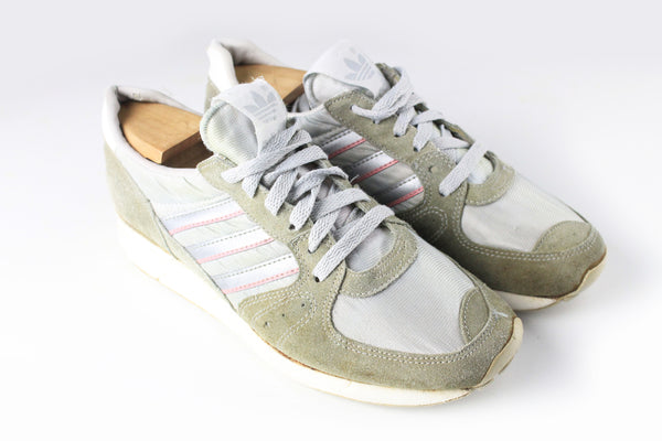 Vintage Adidas Sneakers Women's US 7 gray 90s retro sport style trainers shoes