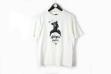 Vintage Ninja Kawasaki T-Shirt Medium / Large white racing spirit Japan style tee