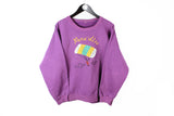 Vintage Zermatt Matterhorn Para'dise Sweatshirt Small / Medium purple 90's sport style crewneck jumper