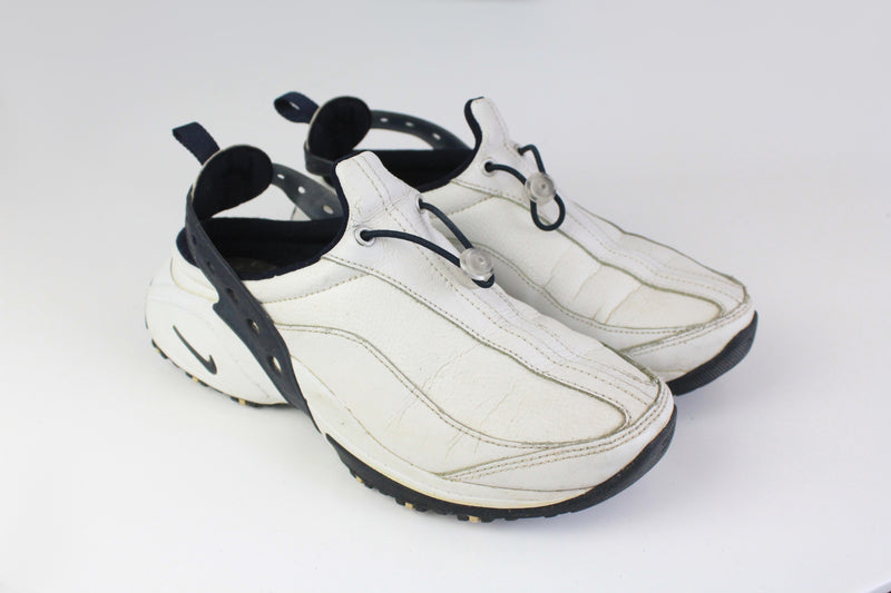 Vintage Nike Sneakers Women's  white flip flops style retro futuristic shoes