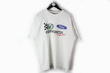 Vintage Ford T-Shirt XLarge Cosworth Power 90s sport tee white