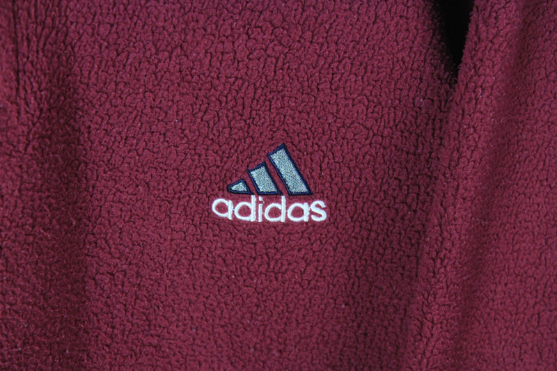 Vintage Adidas Bootleg Fleece 1/4 Zip Small