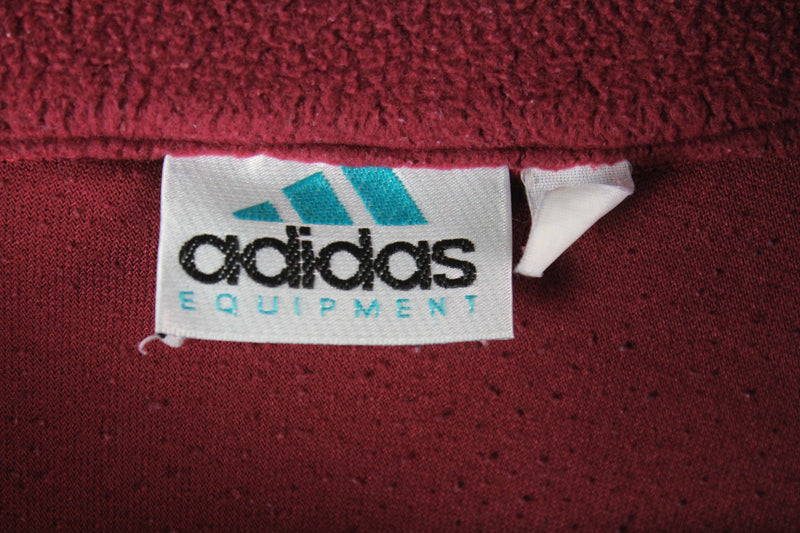 Vintage Adidas Bootleg Fleece 1/4 Zip Small