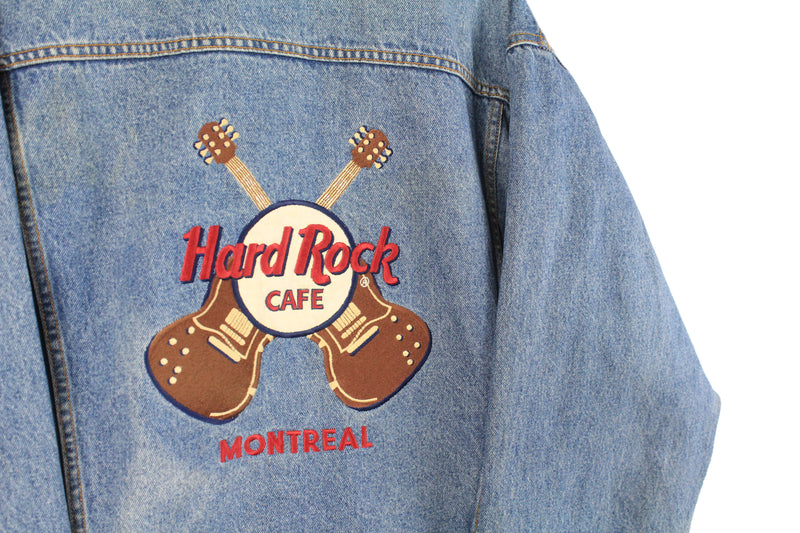 Vintage Hard Rock Cafe Montreal Denim Jacket XLarge