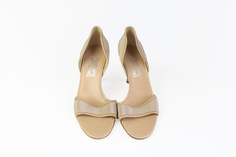 Vintage Salvatore Ferragamo Heels Shoes Women's US 9