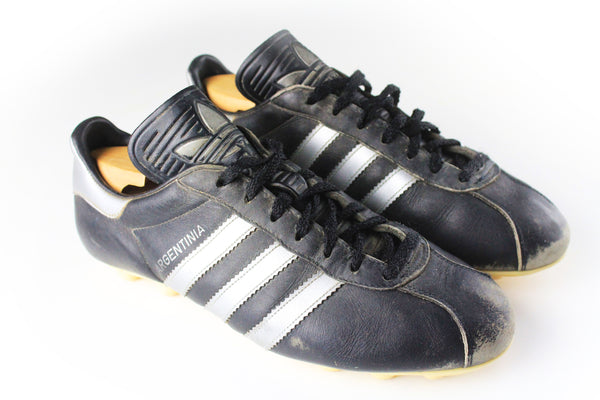 Vintage Adidas Argentina Boots US 7 black 80s 90s retro classic football shoes rare Argentinia