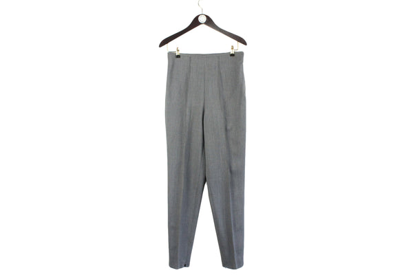 Vintage Jil Sander+ Trousers Women's 42 gray classic pants luxury made in Italy 90s 