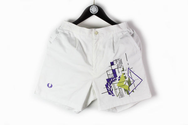 Vintage Fred Perry Shorts Small / Medium white classic tennis cotton shorts 90s sport