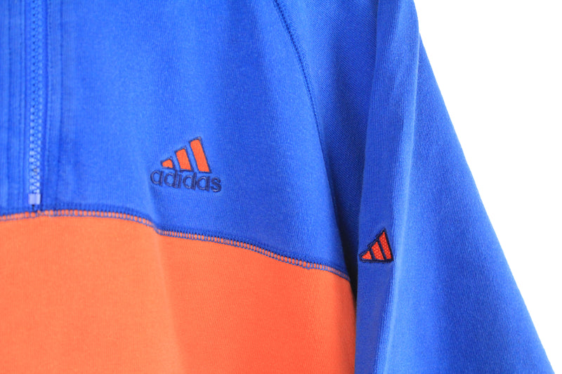 Vintage Adidas Hoodie 1/4 Zip Small