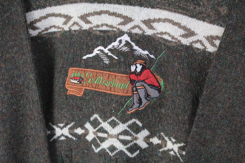 Vintage Ski Sweater Medium