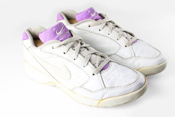 Vintage Nike Cross Trainer Sneakers Women's US 9 white purple 90s casual trainers retro sport style 90s athletic shoes