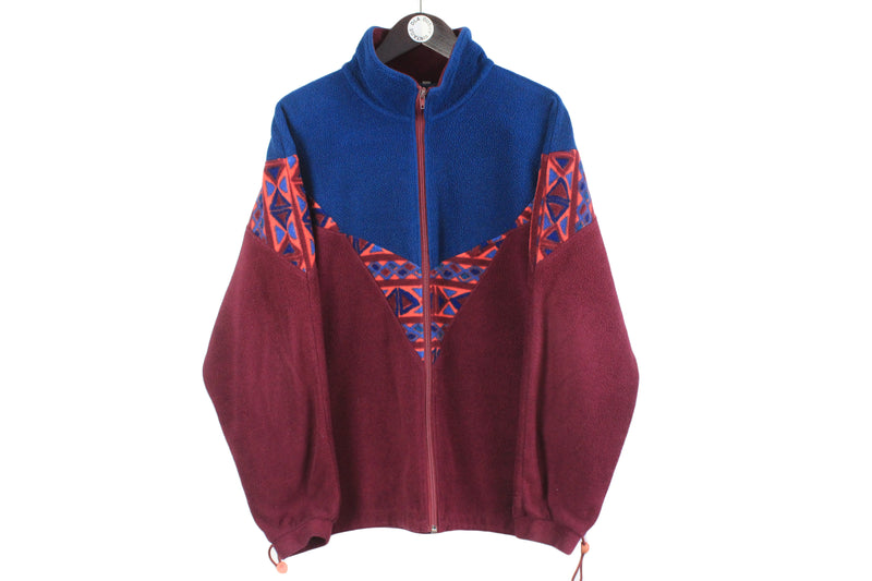 Vintage Salewa Fleece Full Zip Medium outdoor sweater 90s sport jumper classic 