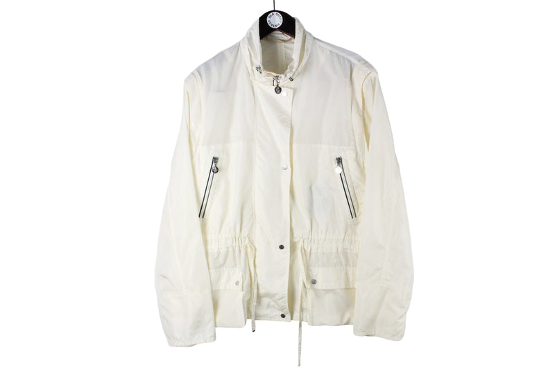 Moncler Jacket Women's XLarge white authentic luxury light wear windbreaker