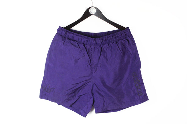 Vintage Adidas Shorts Medium blue 90's purple 