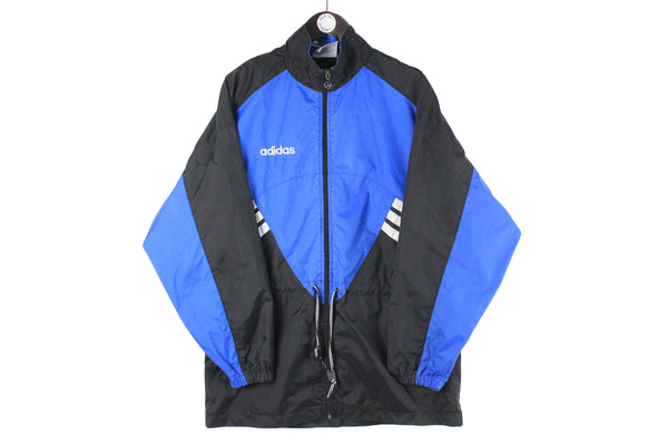 Vintage Adidas Jacket Medium big logo full zip 90s retro sport style classic windbreaker