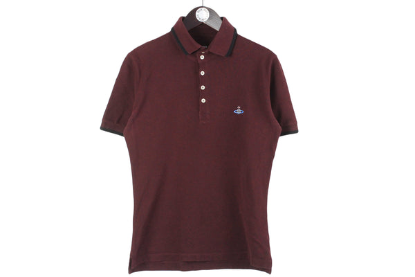 Vivienne Westwood Polo T-Shirt Medium authentic burgundy red classic collared t-shirt small logo