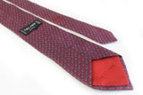 Vintage Celine Tie red blue 90's made in Spain 100% silk authentic tie