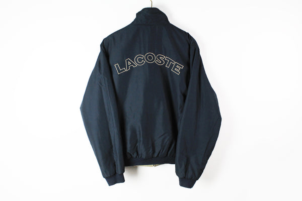 Vintage Lacoste Jacket Large / XLarge big logo double sided jacket 90s sport 