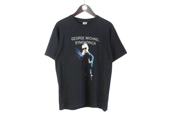 George Michael Symphonica 2011 T-Shirt rare music tee black top big logo tour merch