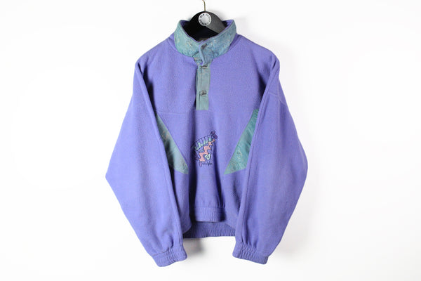 Vintage  McKinley Fleece Snap Small / Medium purple 90s sport ski sweater