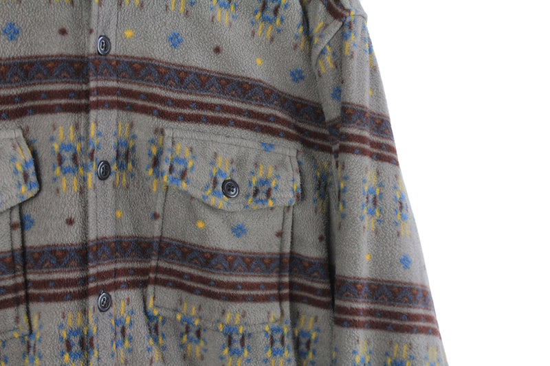 Vintage Atlas for Men Fleece Shirt Large