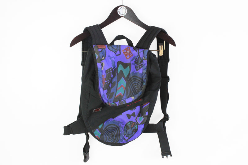 Vintage Mammut Backpack multicolor purple black 90s outdoor retro style mountain active wear bag
