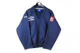 Vintage Umbro Sweatshirt Large work anorak jacket sport style 90's UK brand big logo