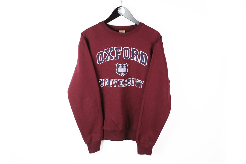 Vintage Oxford University Sweatshirt Medium red big logo 90's