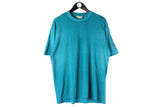 Vintage Adidas T-Shirt Large blue 90s retro crewneck oversized shirt