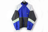 Vintage Nike Track Jacket XLarge blue just do it 90s sport windbreaker