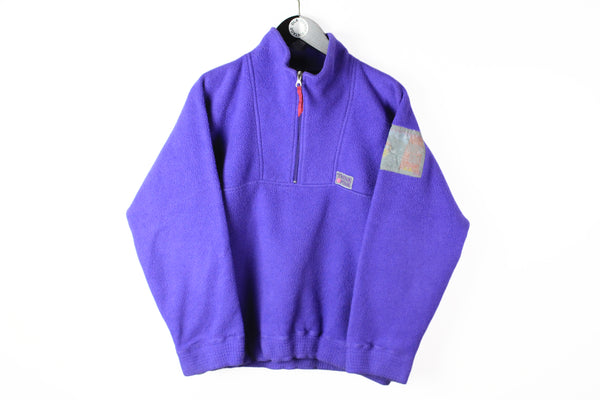 Vintage Think Pink Polarlite Fleece 1/4 Zip Small purple 90s sport ski sweater