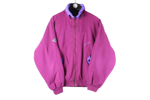 Vintage Nevica Fleece Full Zip Medium / Large purple sweater 90s sport style winter ski jumper