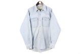 Vintage Levi's Denim Shirt XLarge light blue USA classic oversize 90s shirt
