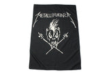 Vintage 1993 Metallica Flag black 90's rock heavy metal Metallfukinca Metalli Fakin Ca black white