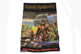 Vintage 1986 Iron Maiden Stranger In a Strange Land Flag Poster Banner 80s 