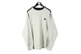 Vintage Nike Sweatshirt XLarge size men's basic retro pullover gray white crewneck authentic athletic streetstyle wear long sleeve clothing