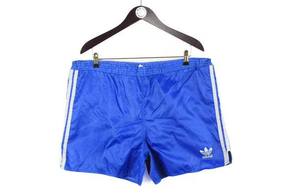 Vintage Adidas Shorts Large / XLarge blue retro 90s polyester classic shorts